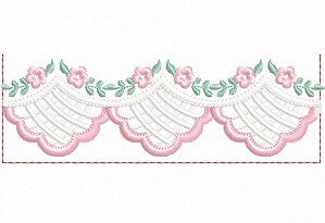 Matriz Bordado Richelieu Barrinhas Delicadas Lindas