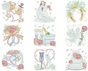 Matriz Bordado Dia Do Casamento Rippled