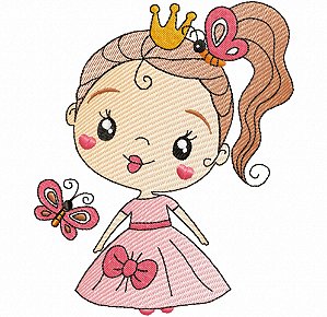 Matriz Bordado Lindas Menininhas Para Fralda