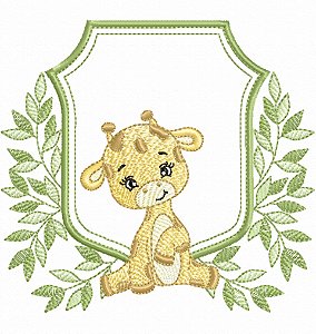 Matriz Bordado Safari Com Moldura Para Fraldas