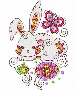 Matriz Bordado Páscoa Retro