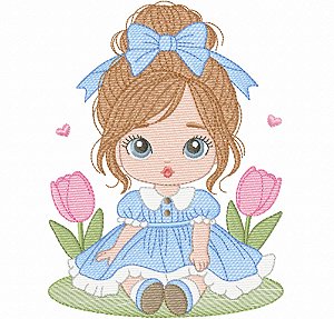 Matriz Bordado Coleção Lindas Meninas Brincando