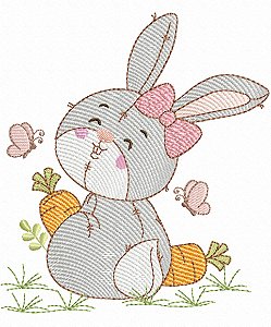 Matriz Bordado Páscoa Coelhinho Atividades