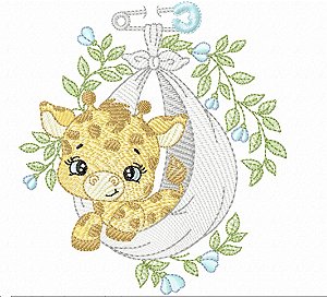 Matriz Bordado Safári Chegou A Cegonha