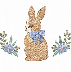 Matriz Bordado Páscoa Coelhinhos Com Estilo