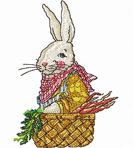 Matriz Bordado Coelhinhos Na Fazenda