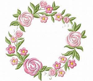 Matriz Bordado Quadrinhos Com Flores Lindas Para Nome