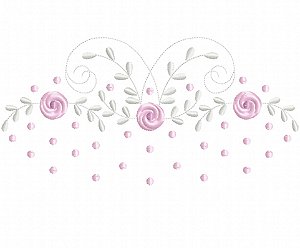 Matriz Bordado Toalha E Lavabo Com Poá