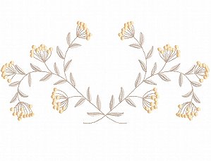 Matriz Bordado Toalha E Lavabo Floral Lindo