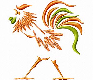 Matriz Bordado Pano De Prato Galo Esboço