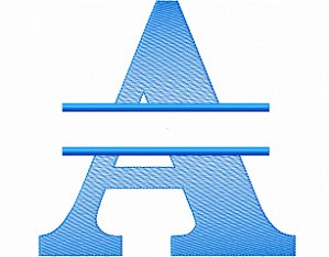 Matriz Bordado Alfabeto Split Neutro Para Escrever Nome