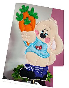 Matriz Bordado Páscoa Enfeite De Mesa Coelhinho Dengoso