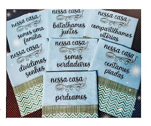 Matriz Bordado Pano De Prato Nessa Casa Nós