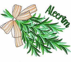 Matriz Bordado Pano De Prato Temperos Com Laço