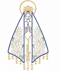 Matriz Bordado Nossa Senhora Contorno