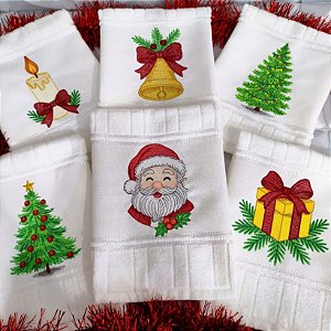 Matriz Bordado Natal Para Toalha E Lavabo