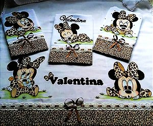 Matriz Bordado Minnie Baby Oncinha E Aplique Para Fralda