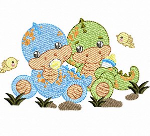 Matriz Bordado Infantil Dino Baby Para Fralda