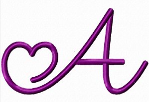 Matriz Bordado Alfabeto Completo Fonte Valentine