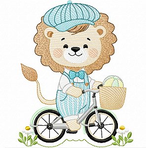 Matriz Bordado Bichinhos De Bicicleta Para Fralda
