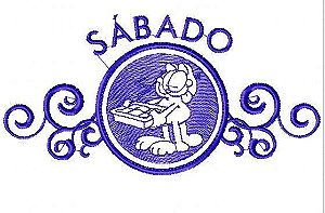 Matriz Bordado Semaninha Garfield