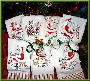 Matriz Bordado Semaninha Papai Noel Feliz