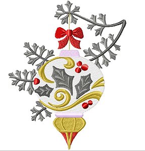 Matriz Bordado Natal Enfeitando A Árvore