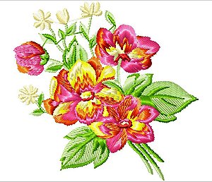 Matriz Bordado Floral 4