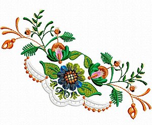 Matriz Bordado Flores Da Espanha