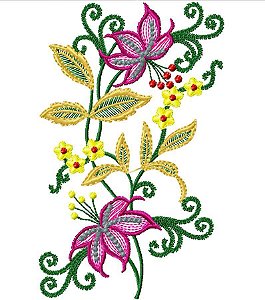 Matriz Bordado Flores Lindas 5
