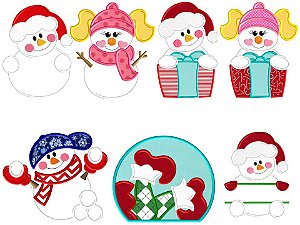 Matriz Bordado Aplique Natal Feliz