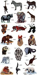 Matriz Bordado Animais Do Zoo