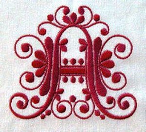 Matriz Bordado Alfabeto Barock