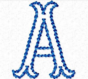 Matriz Bordado Alfabeto Bloco De Madeira