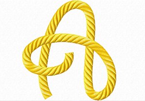 Matriz Bordado Alfabeto Corda