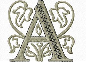 Matriz Bordado Alfabeto Glamour