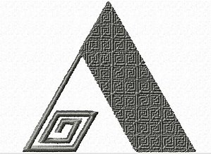 Matriz Bordado Alfabeto Labirinto