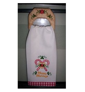 Matriz Bordado Porta Toalhas Cozinha