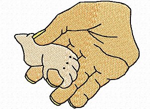 Matriz Bordado Conjunto Mãos De Deus