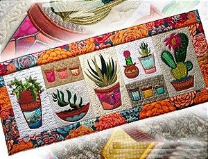 Matriz Bordado Suculentas E Cactus
