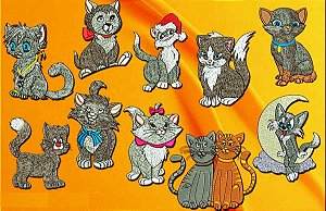 Matriz Bordado Gatinhos Lindos