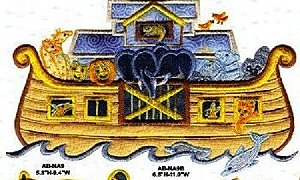 Matriz Bordado Aplique Arca De Noé Especial