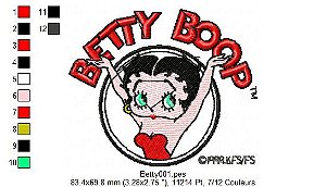 Matriz Bordado Betty Boop 3