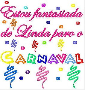 Matriz Bordado Conjunto Carnaval Infantil