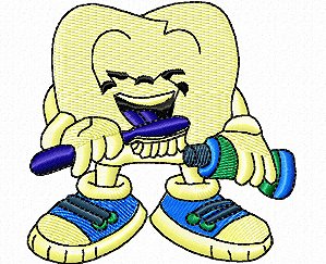 Matriz Bordado Conjunto Dentes E Companhia 2