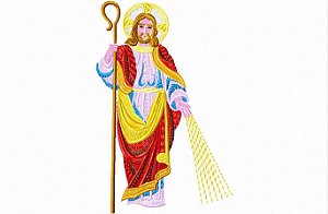 Matriz Bordado Conjunto Jesus Cristo