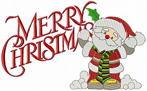Matriz Bordado Conjunto Merry Christmas