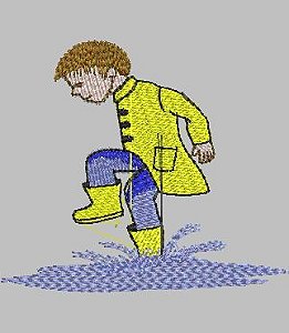 Matriz Bordado Dia De Chuva