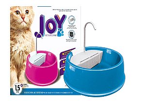 Fonte Bebedouro Joy para Cães e Gatos 110V Azul Furacão Pet