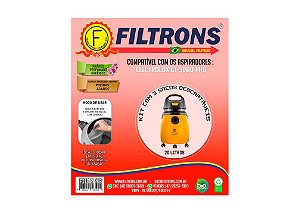 Filtro para Aspirador de Pó Electrolux GT-3000 Pró com 3 peças Filtrons